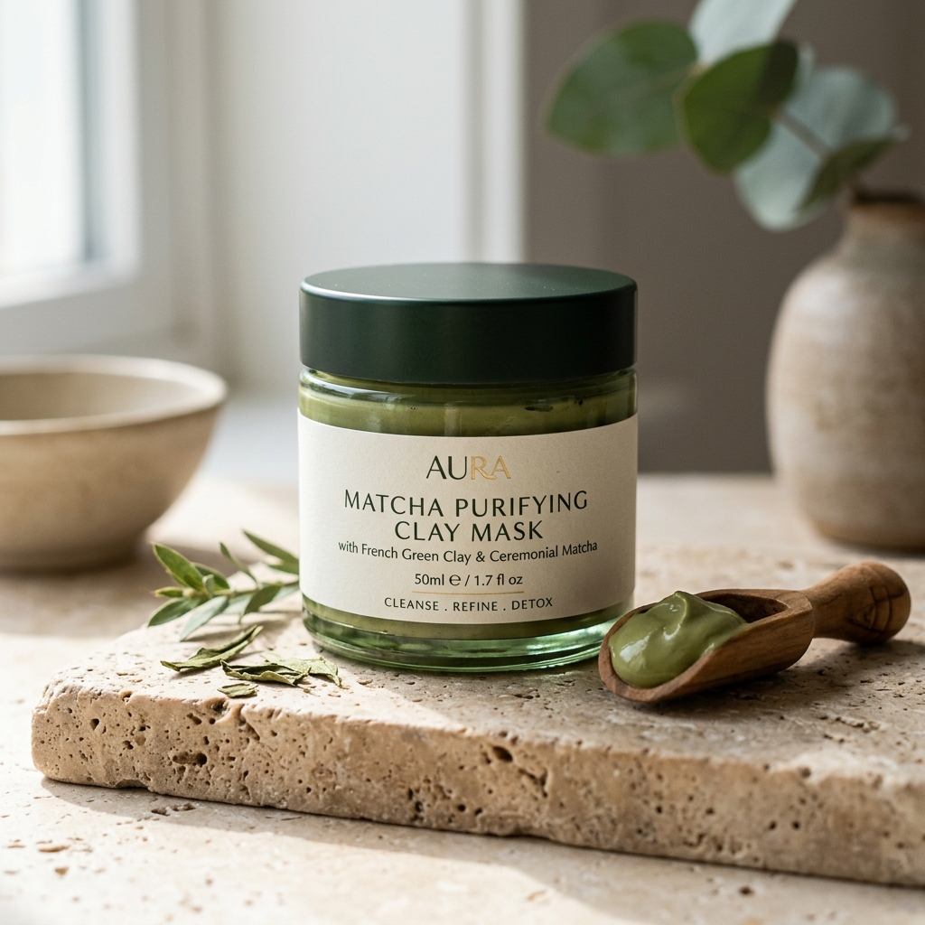 Purifying Clay Mask with French clay and matcha